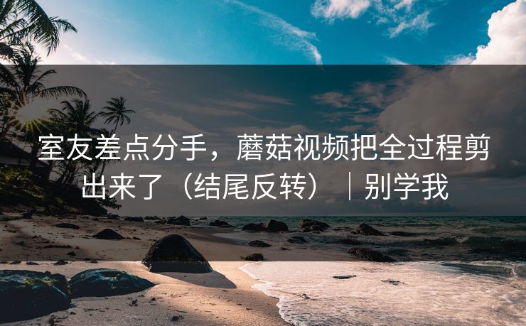 室友差点分手，蘑菇视频把全过程剪出来了（结尾反转）｜别学我